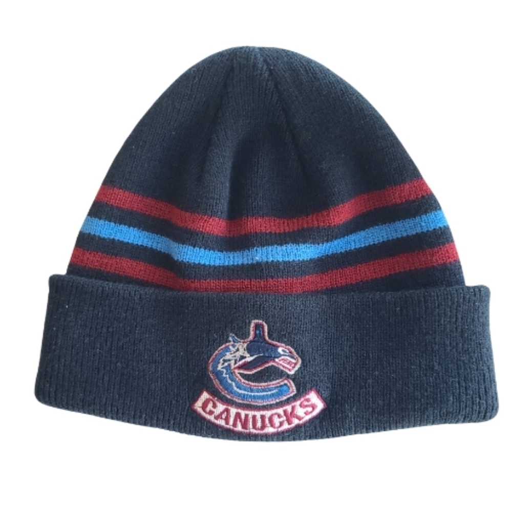 Kids Toddler Vancouver Canucks Winter Hat Beanie Toque NHL Hockey Gift Childrens